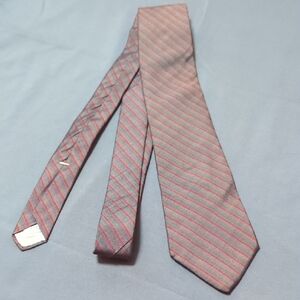 Halston Heritage Brown and Red Striped Tie